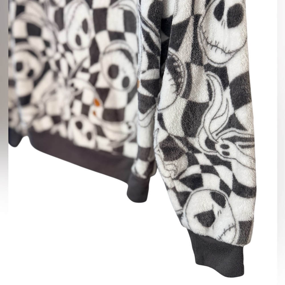 Disney Nightmare Before Christmas Jack Skellington Fleece Hoodie Size M - Picture 5 of 7